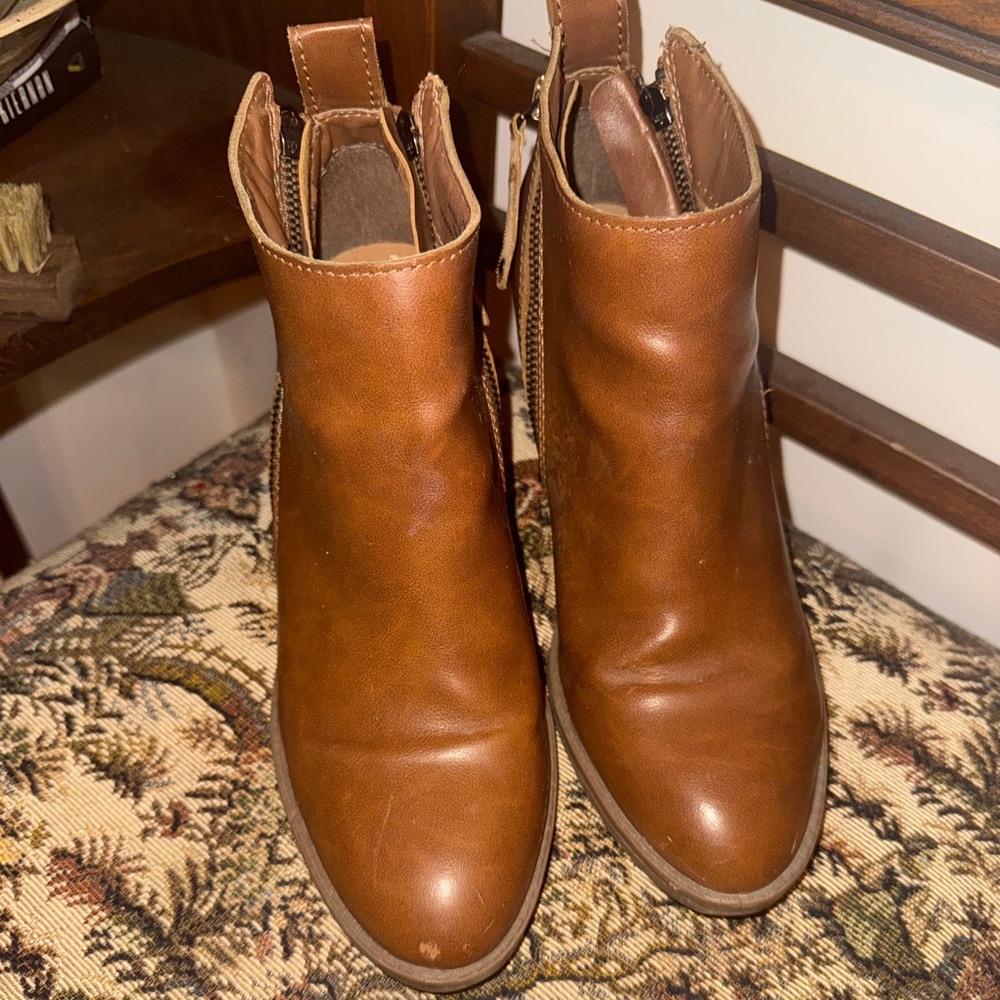 🤎 Dolce Vita “Jameson” Double Zip Booties | Cognac Brown | Size 8.5 - Picture 10 of 14
